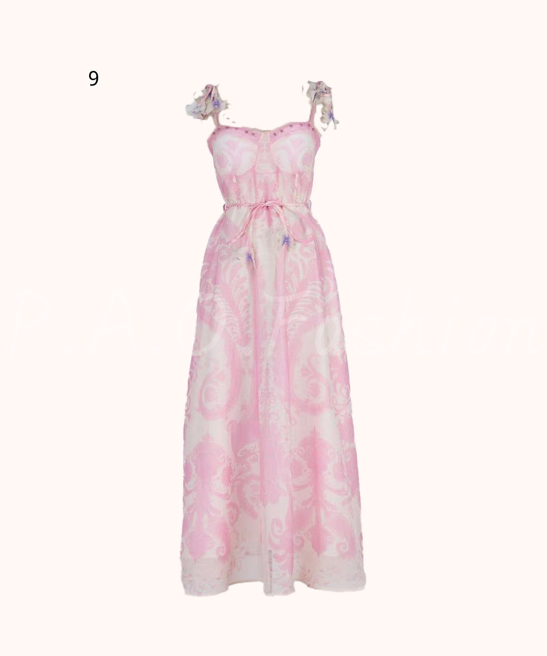 Floral Print Strap Maxi Dress[Available Now]