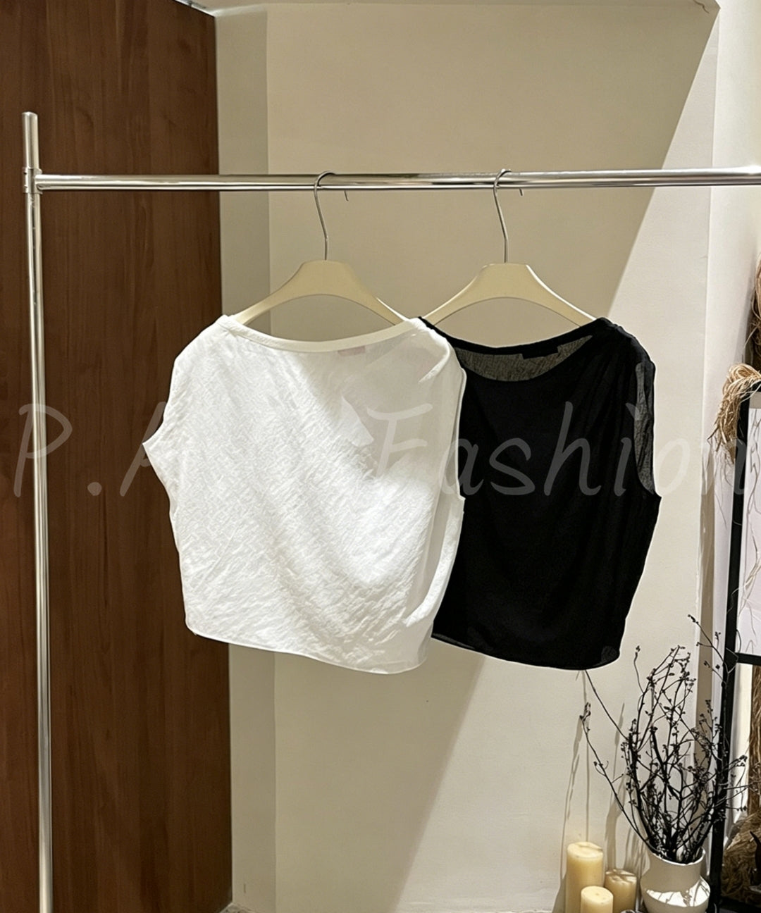 Silk-Blend One-Shoulder Relaxed Top[Available Now]