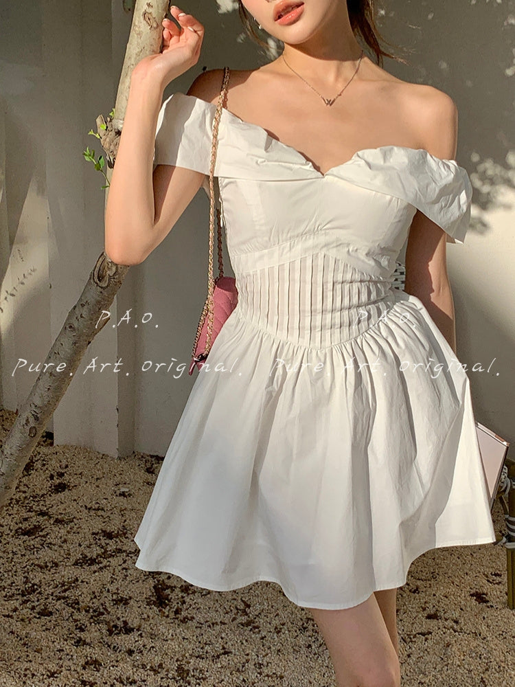 Hourglass Puff Mini Dress