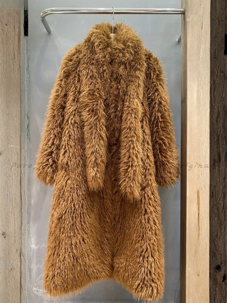 Tuscany Reverie – Eco Faux Fur Coat