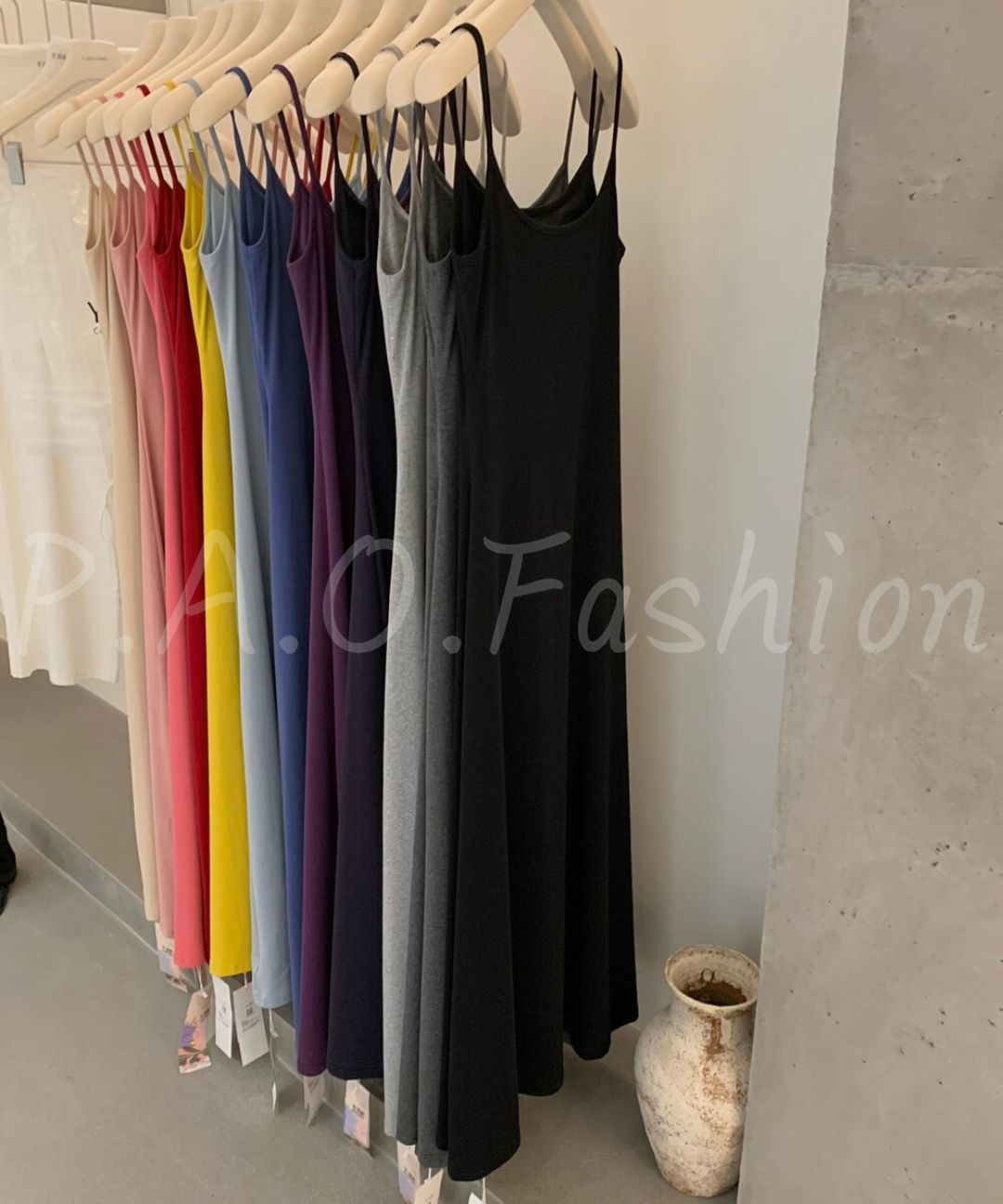 Essential Square Neck Cami Mermaid Maxi Dress