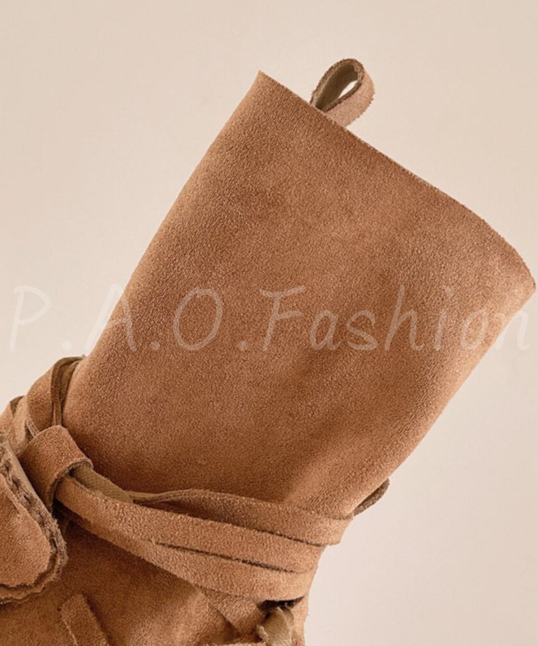Fringe Toe-Loop Ankle Sandal Boots