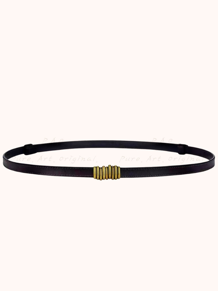 Versatile Vintage Metal PU Leather Waist Belt / Corset Belt