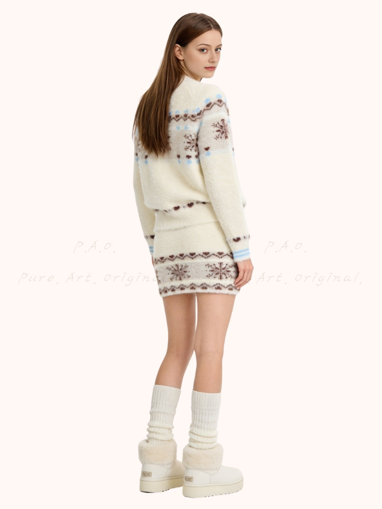 Winter Whisper – Fleece Knit Set