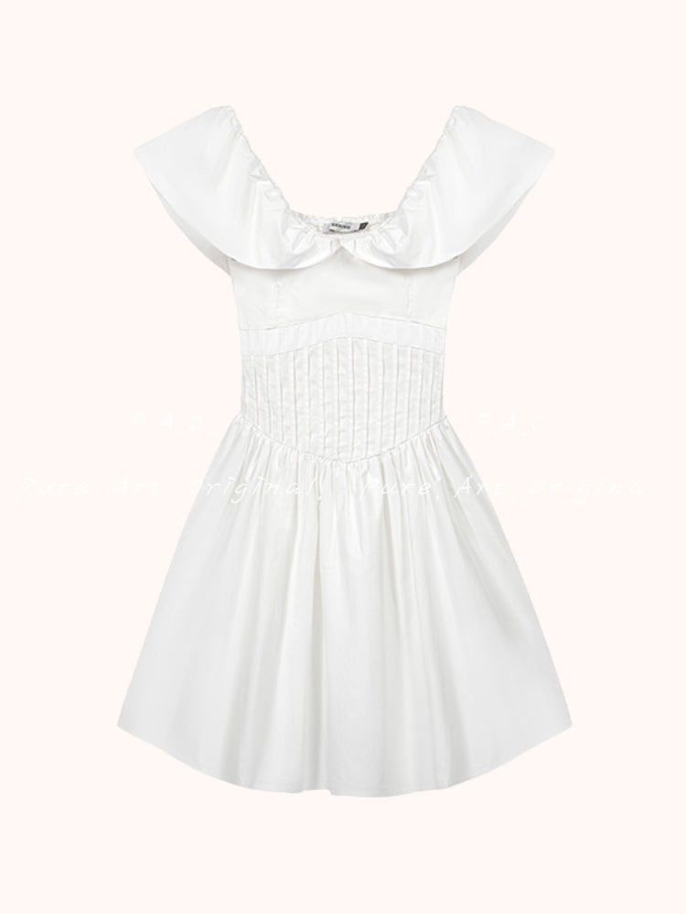 Hourglass Puff Mini Dress