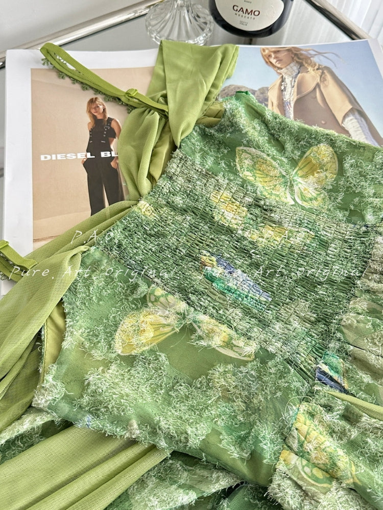 ELYSIA COWL NECK TIERED MAXI DRESS