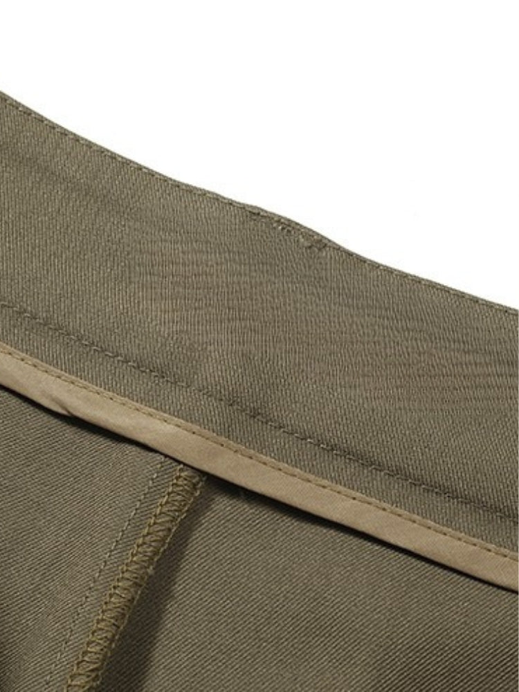 High-Waist Wide-Leg Tailored Trousers