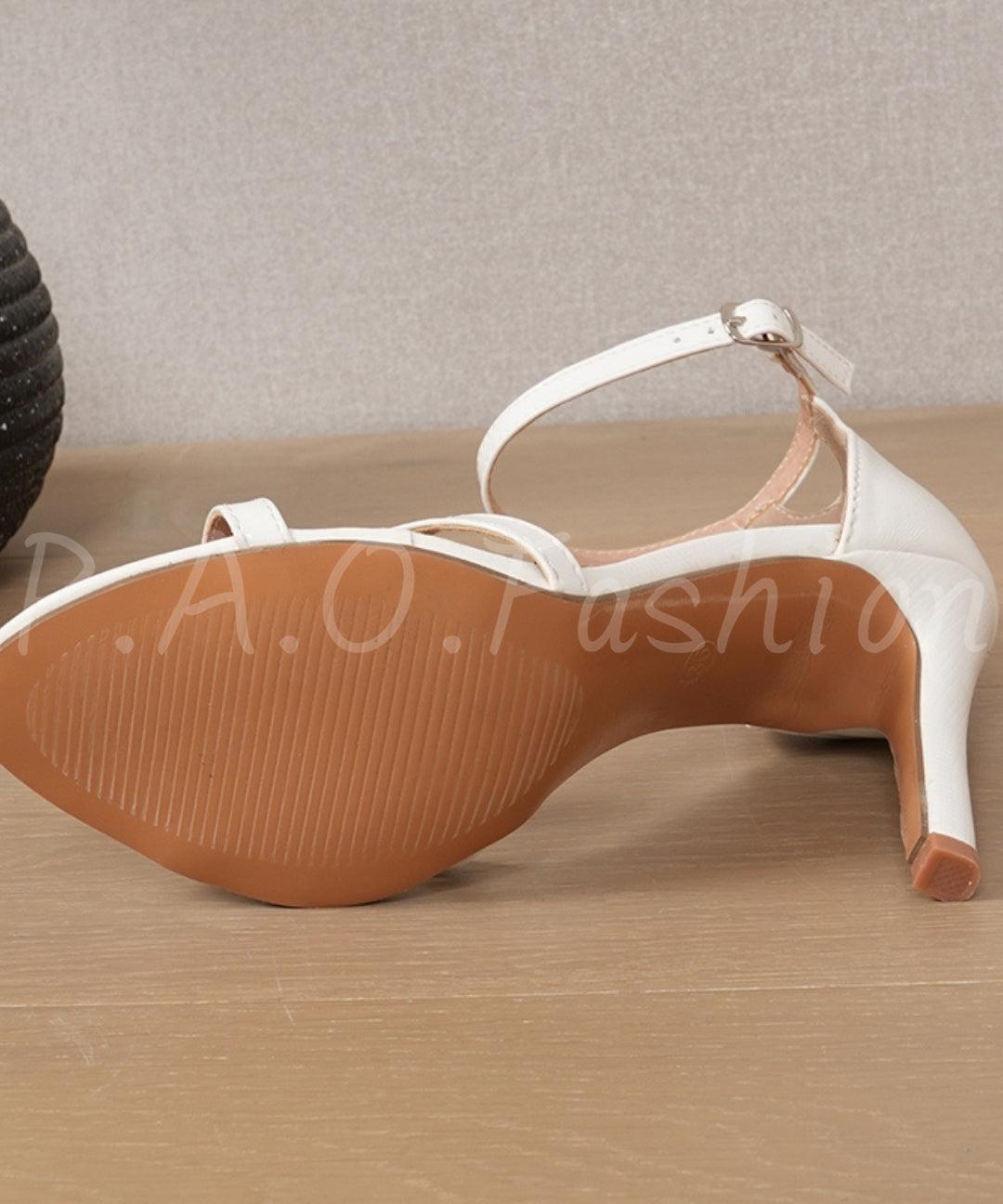 Cross Strap Stiletto Heel Sandals