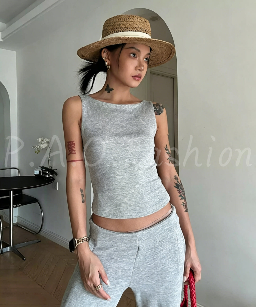 Essential Square-Neck Sleeveless Tank