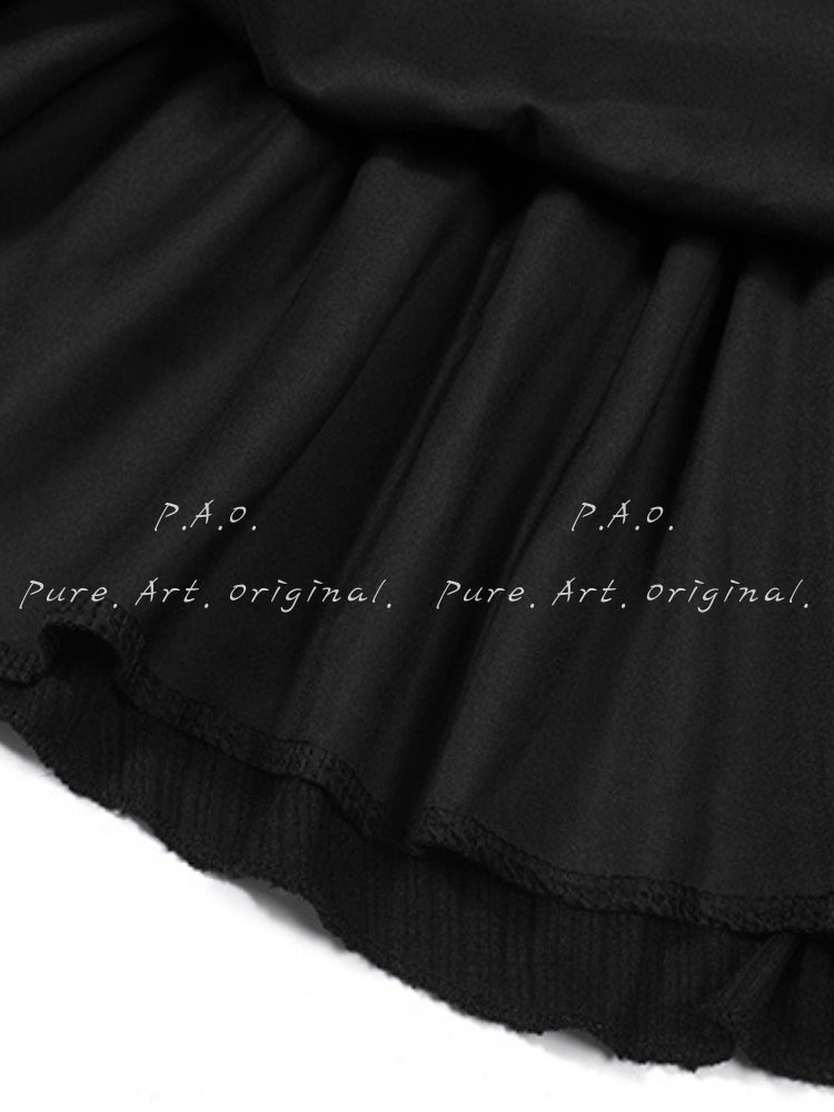 Noir Rose Mini Dress