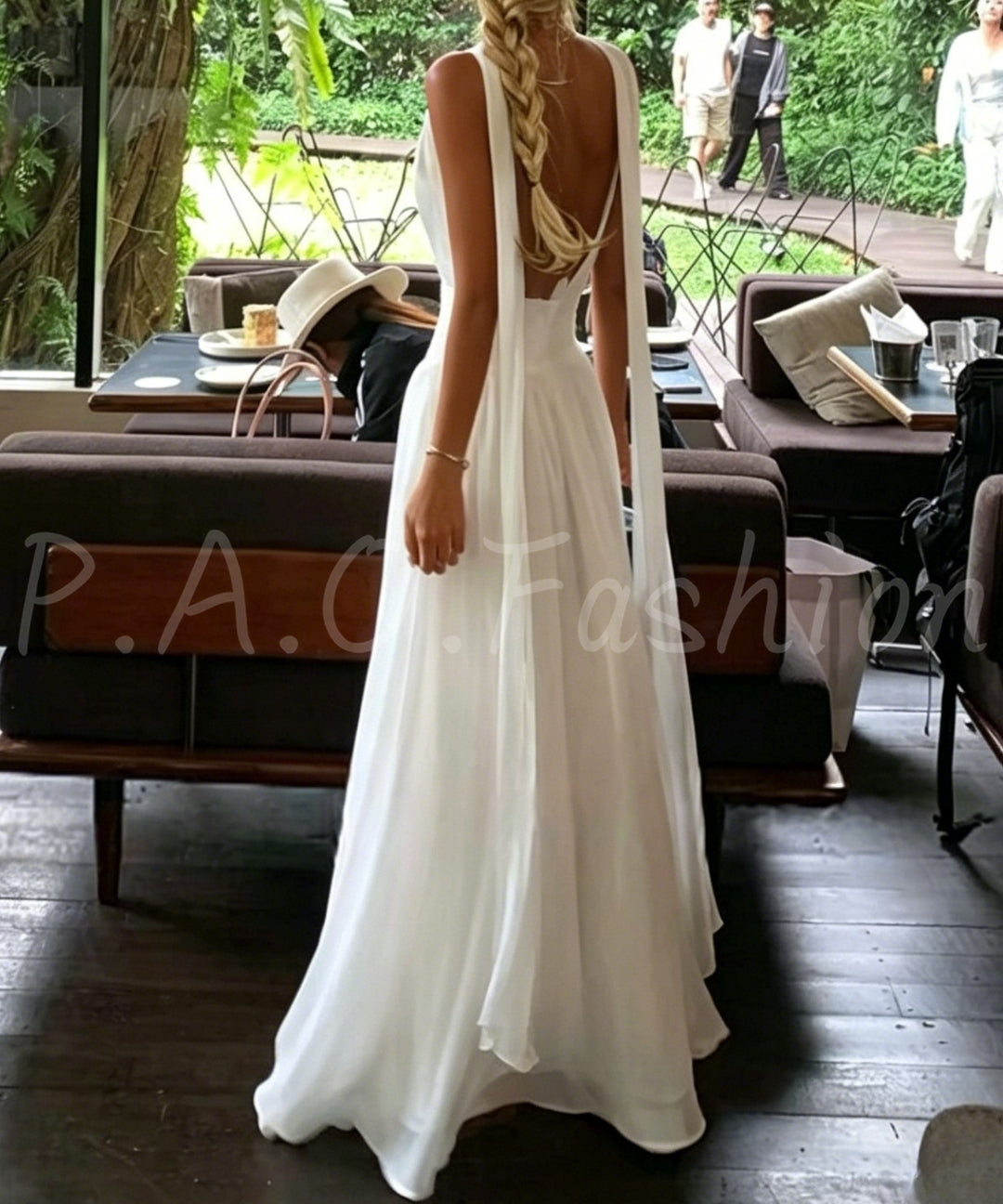 High-Neck Sleeveless Maxi Dress[Available Now]