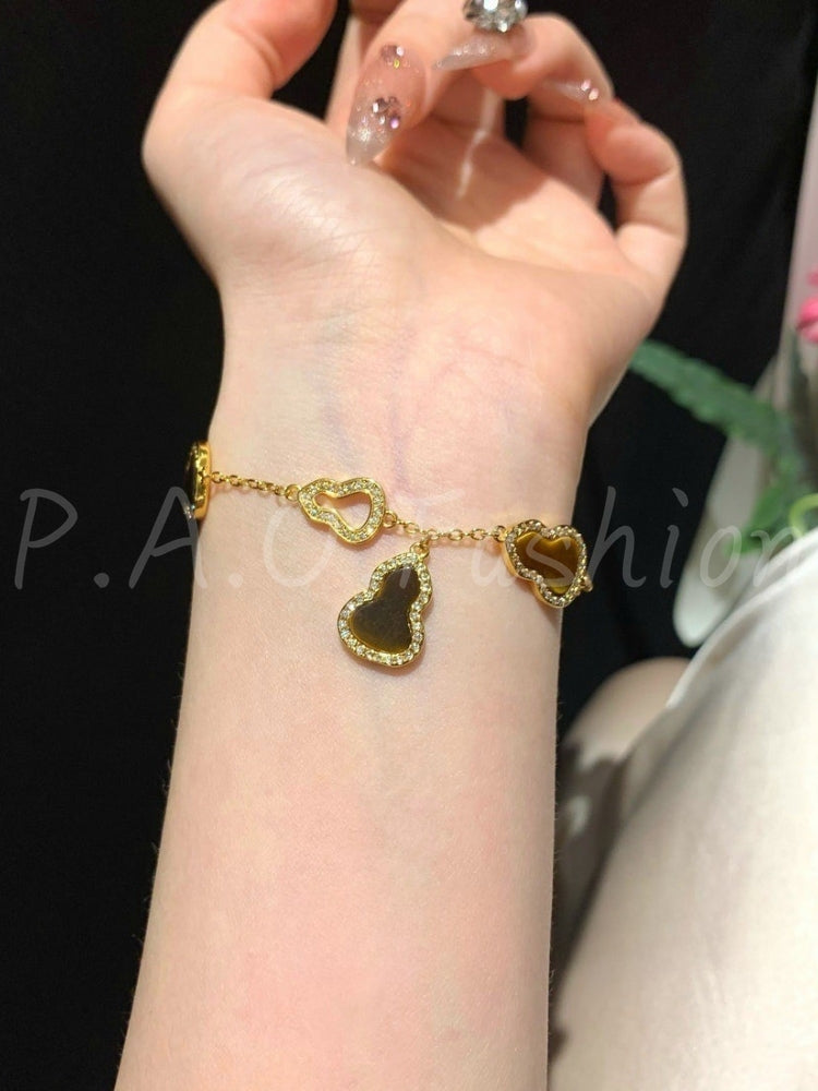 Gourd Charm Crystal Bracelet