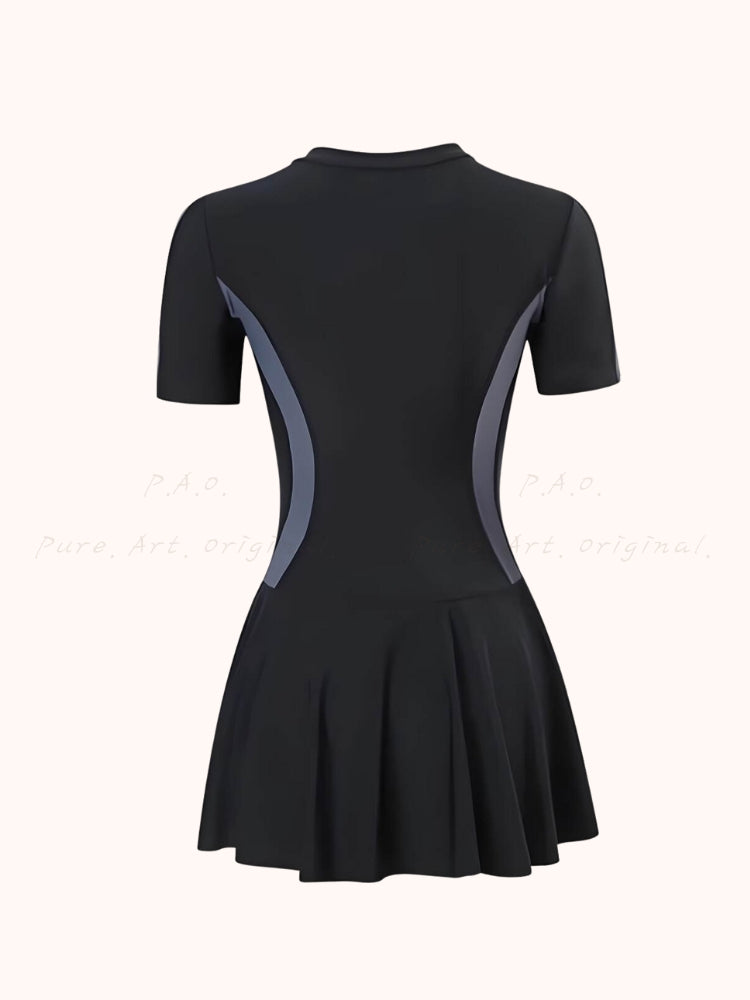 Front Zip One-Piece Swimsuit