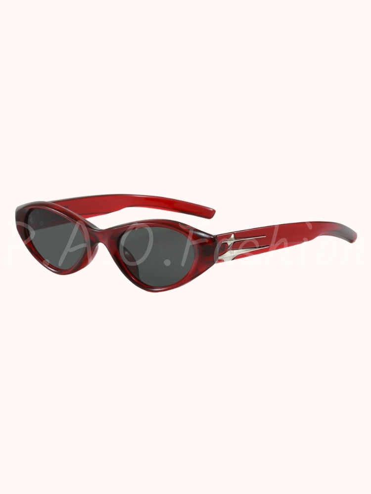 Y2K Star Accent Cat-Eye Sunglasses