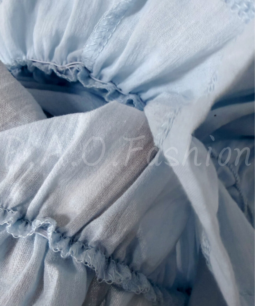 Lace Trim Cropped Blouse[Available Now]