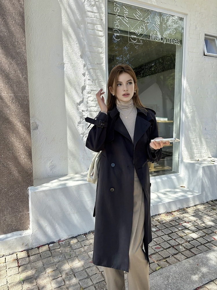 High-Waist Wide-Leg Tailored Trousers