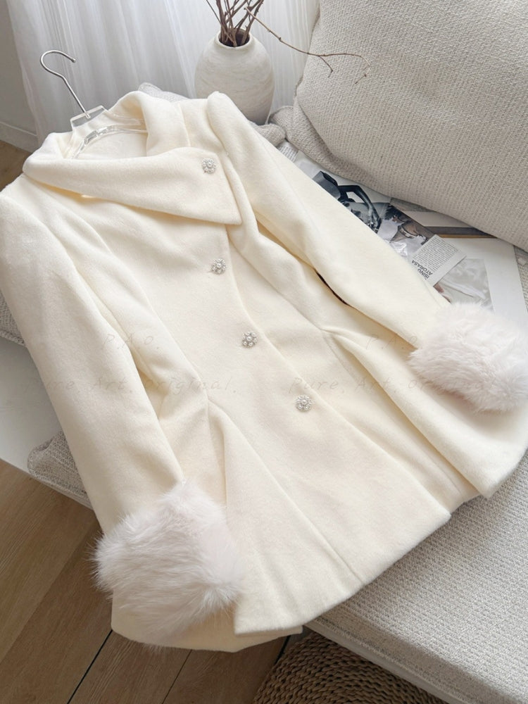 Tweed-Inspired Waist-Defining Mini Coat Dress