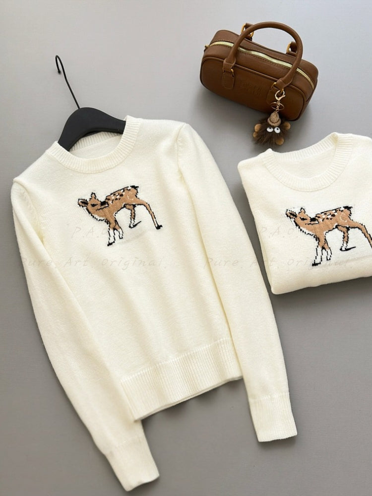 Wool-Blend Sweet Cable Knit Hooded Sweater