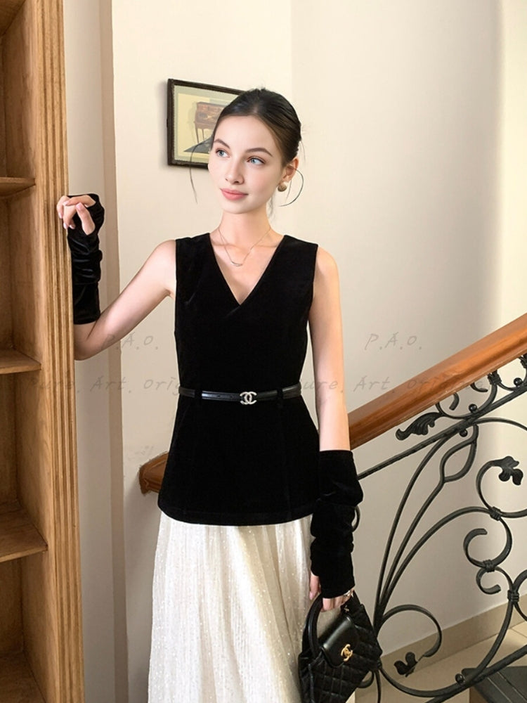 Holiday Noir Maxi Dress