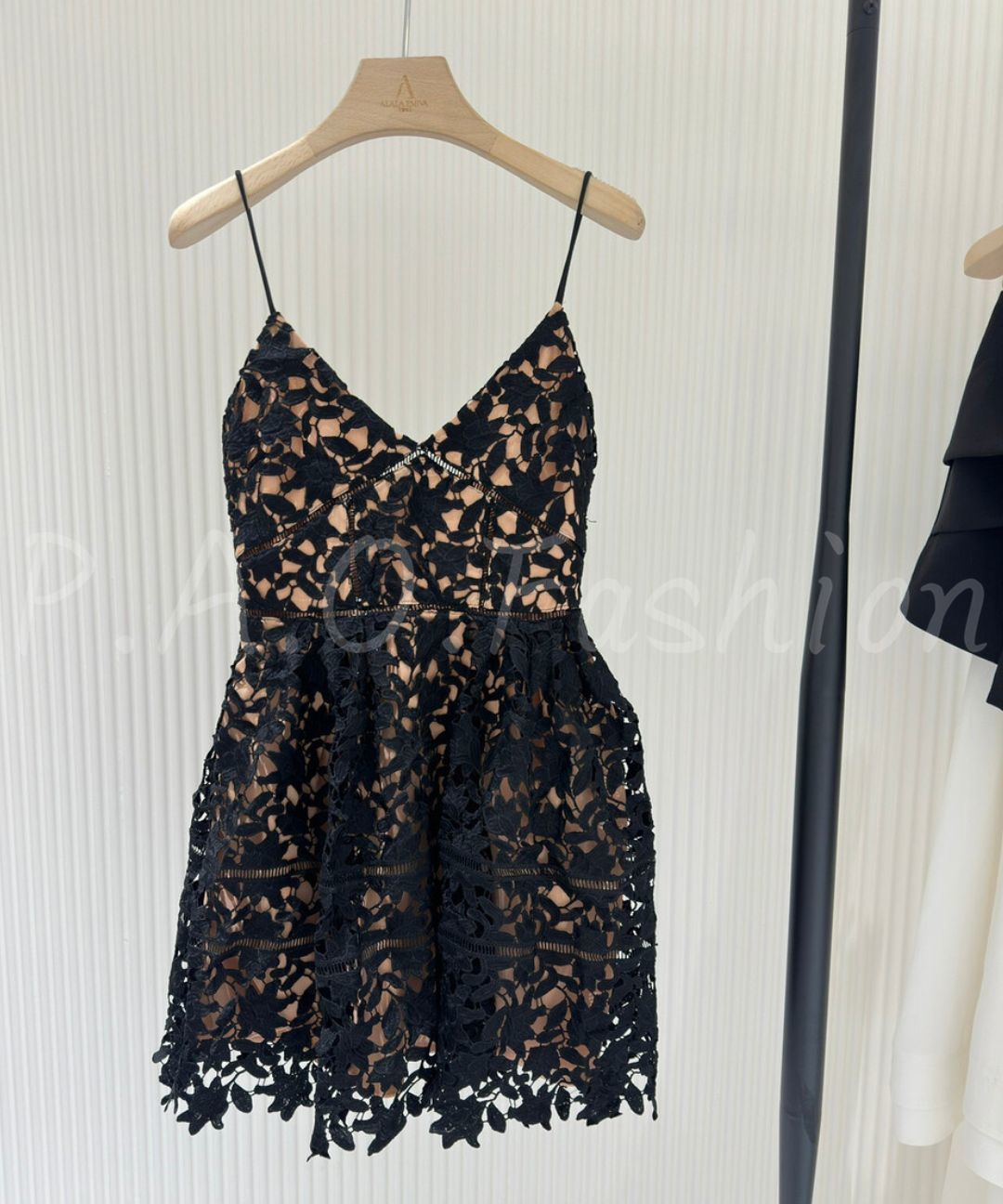 French Floral Lace Corset Mini Dress