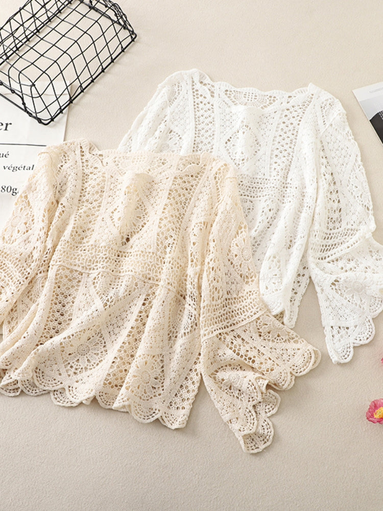 Bohemian Beach Cover-Up Sun Protection Top