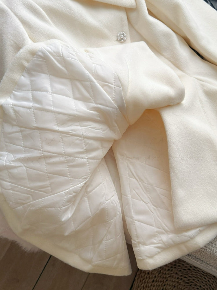 Tweed-Inspired Waist-Defining Mini Coat Dress