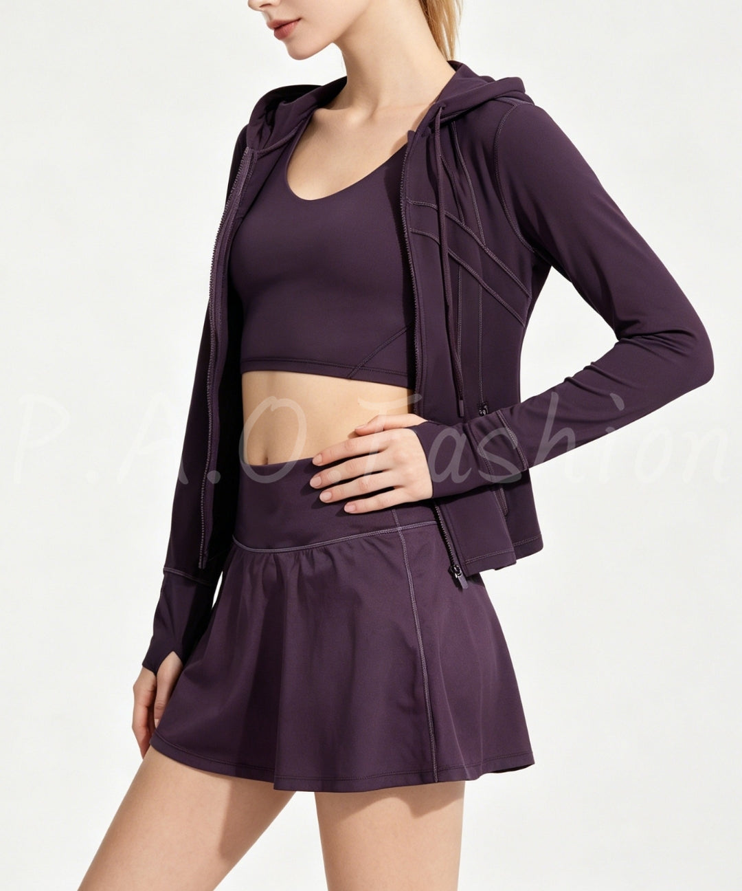 Hooded Tenniscore Active 3-Piece Set[Available Now]