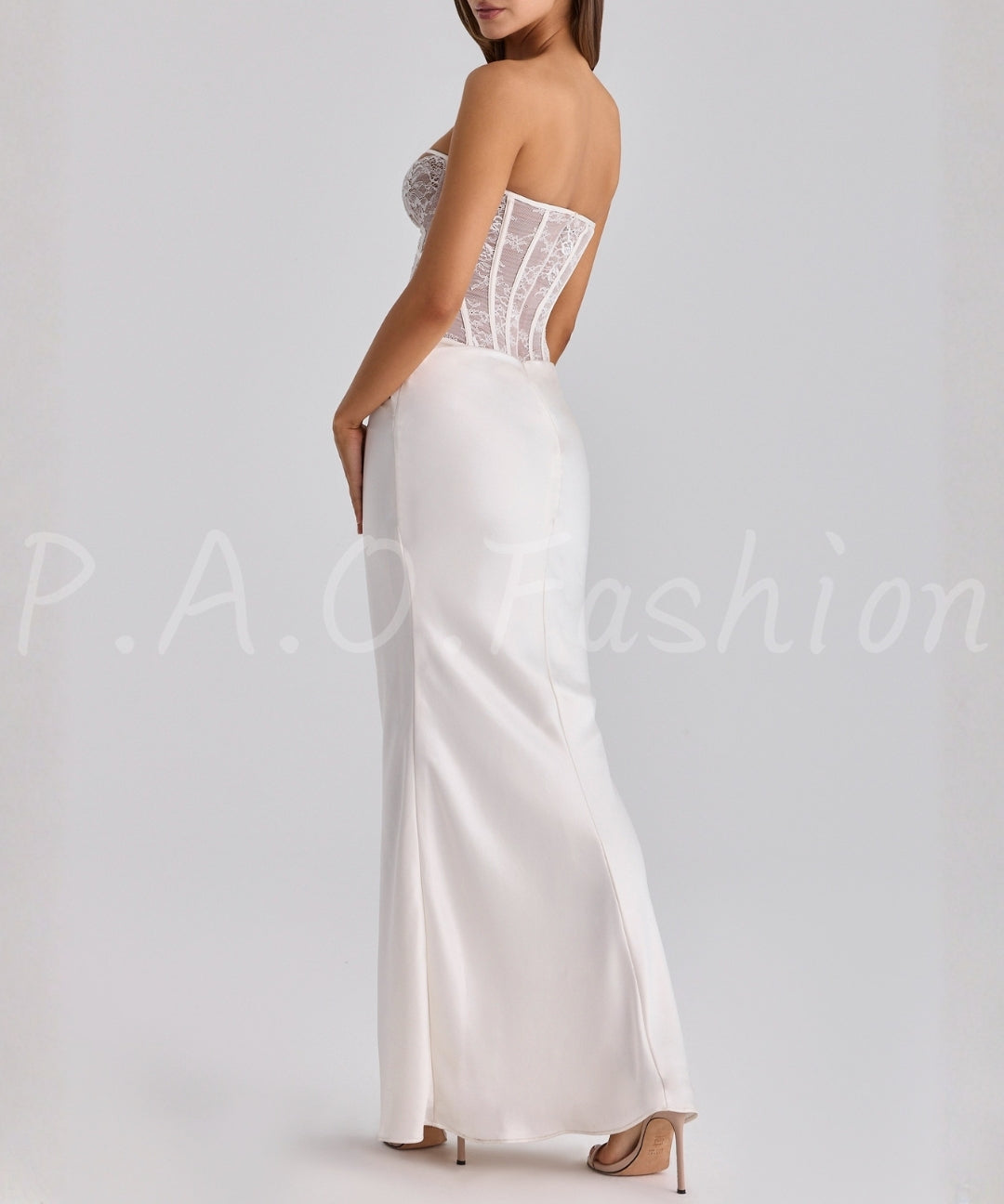 Ruched Mesh Mermaid Maxi Dress[Available Now]