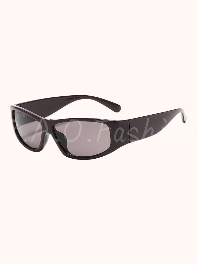 Futuristic Oversized Shield Sunglasses
