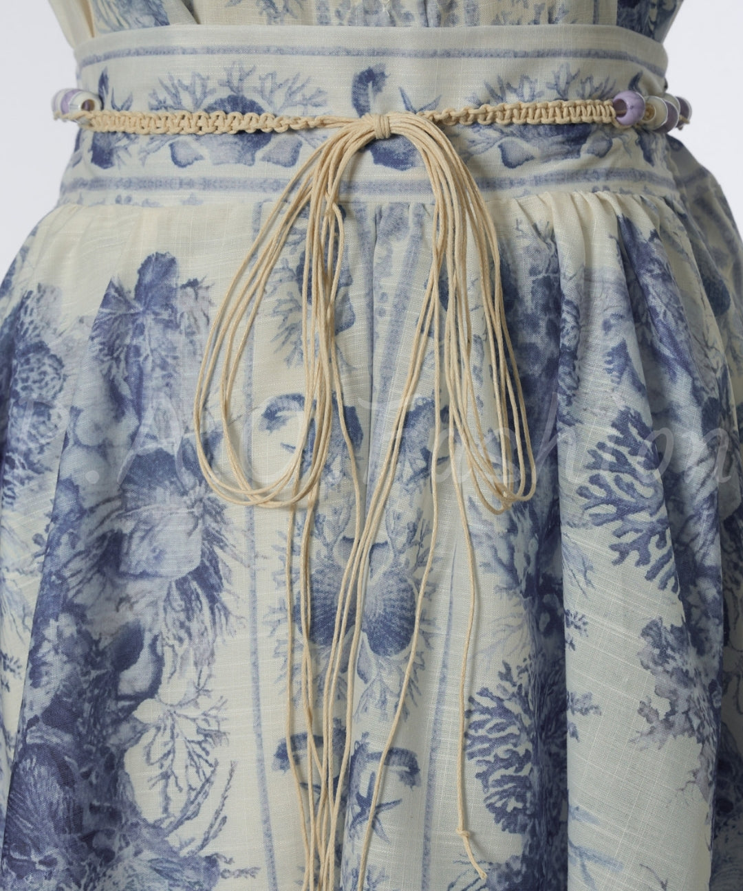 Ocean Print Shirt & A-Line Skirt Set[Available Now]
