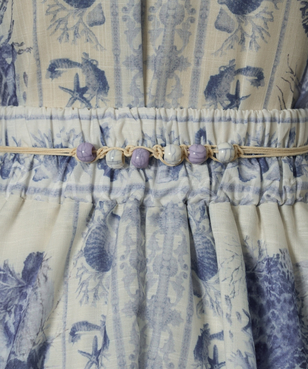 Ocean Print Shirt & A-Line Skirt Set[Available Now]