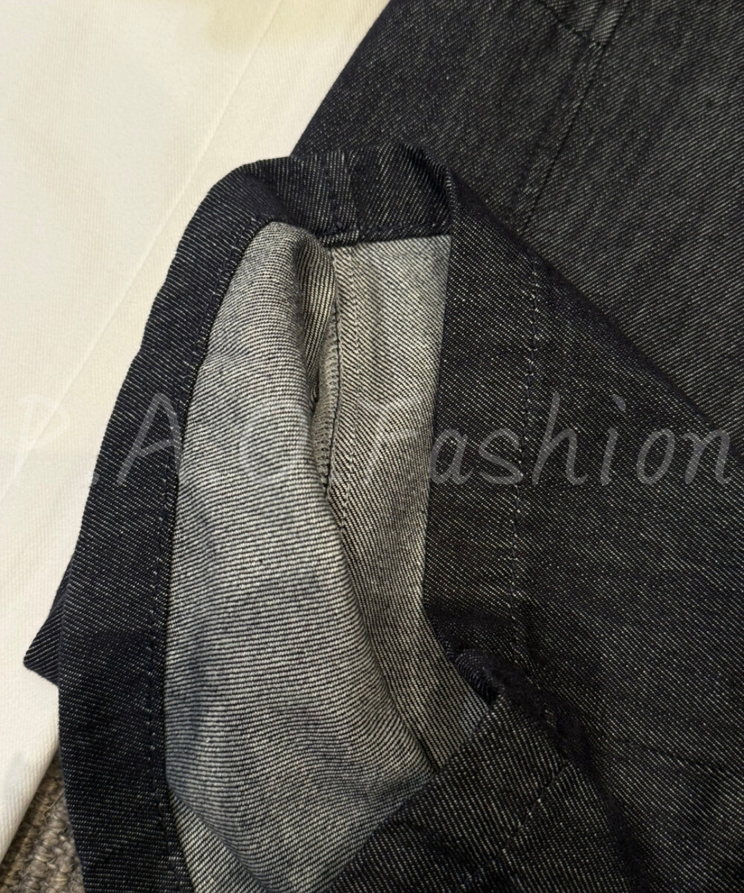 Lyocell Blend Wide-Leg Denim Pants