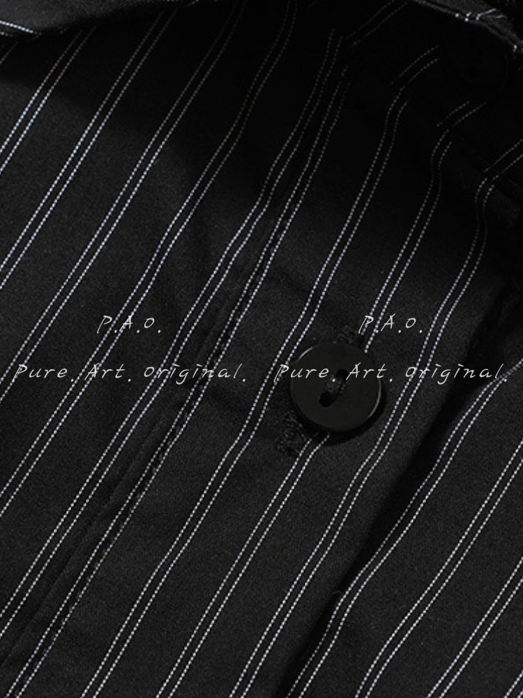 OBSIDIAN STRIPE DRESS