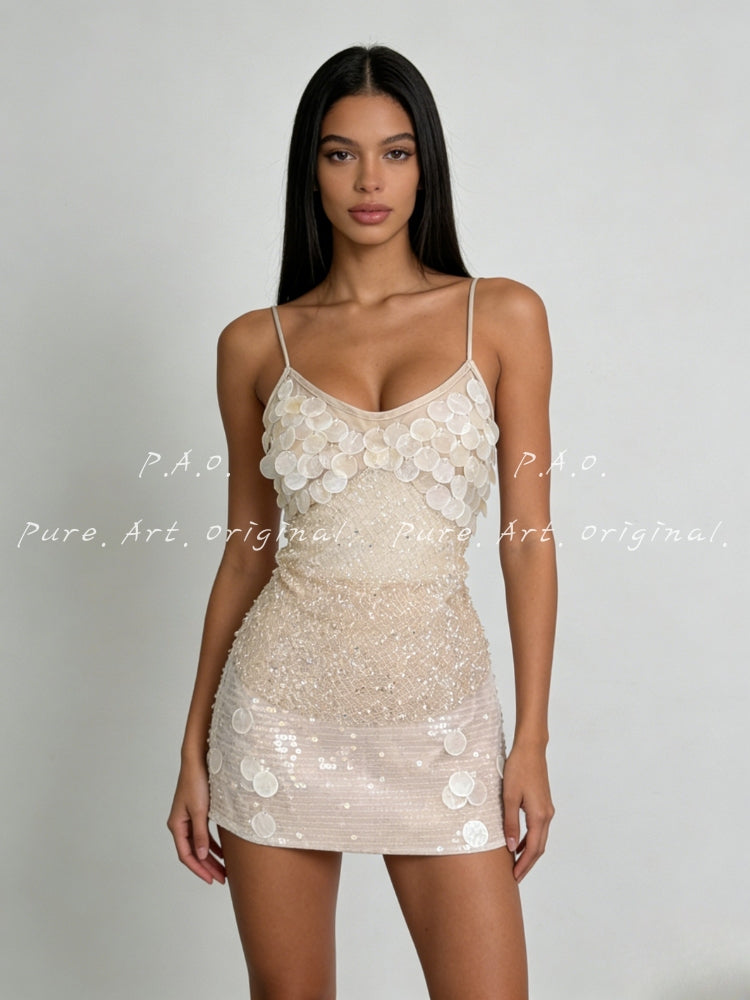 Sequin Embellished Two-Piece Set
