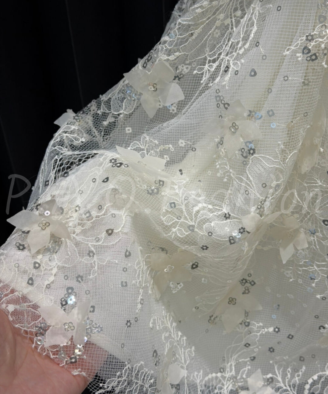 Halter Bow Sequin Lace Mini Dress[Available Now]