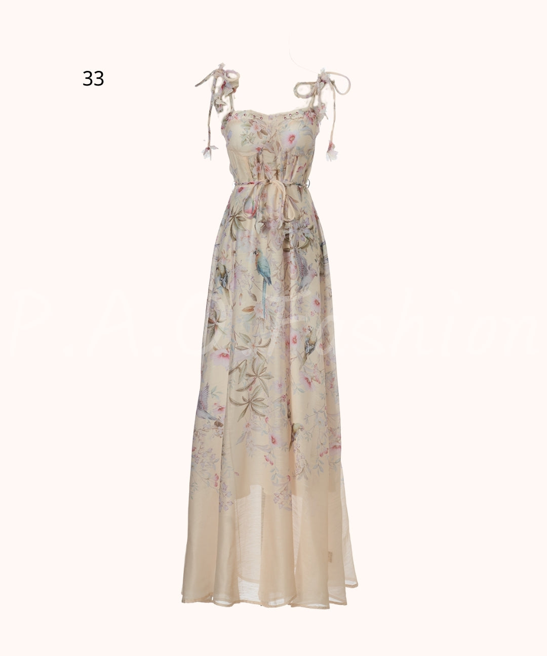 Floral Print Strap Maxi Dress[Available Now]