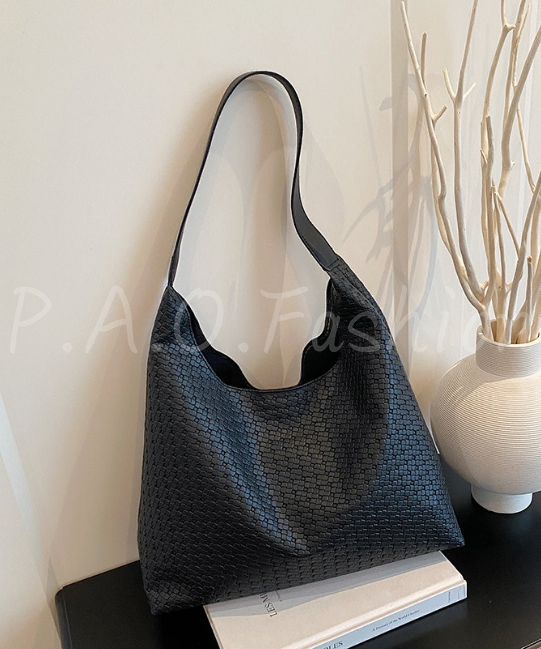 Woven Texture Large Capacity Tote Bag