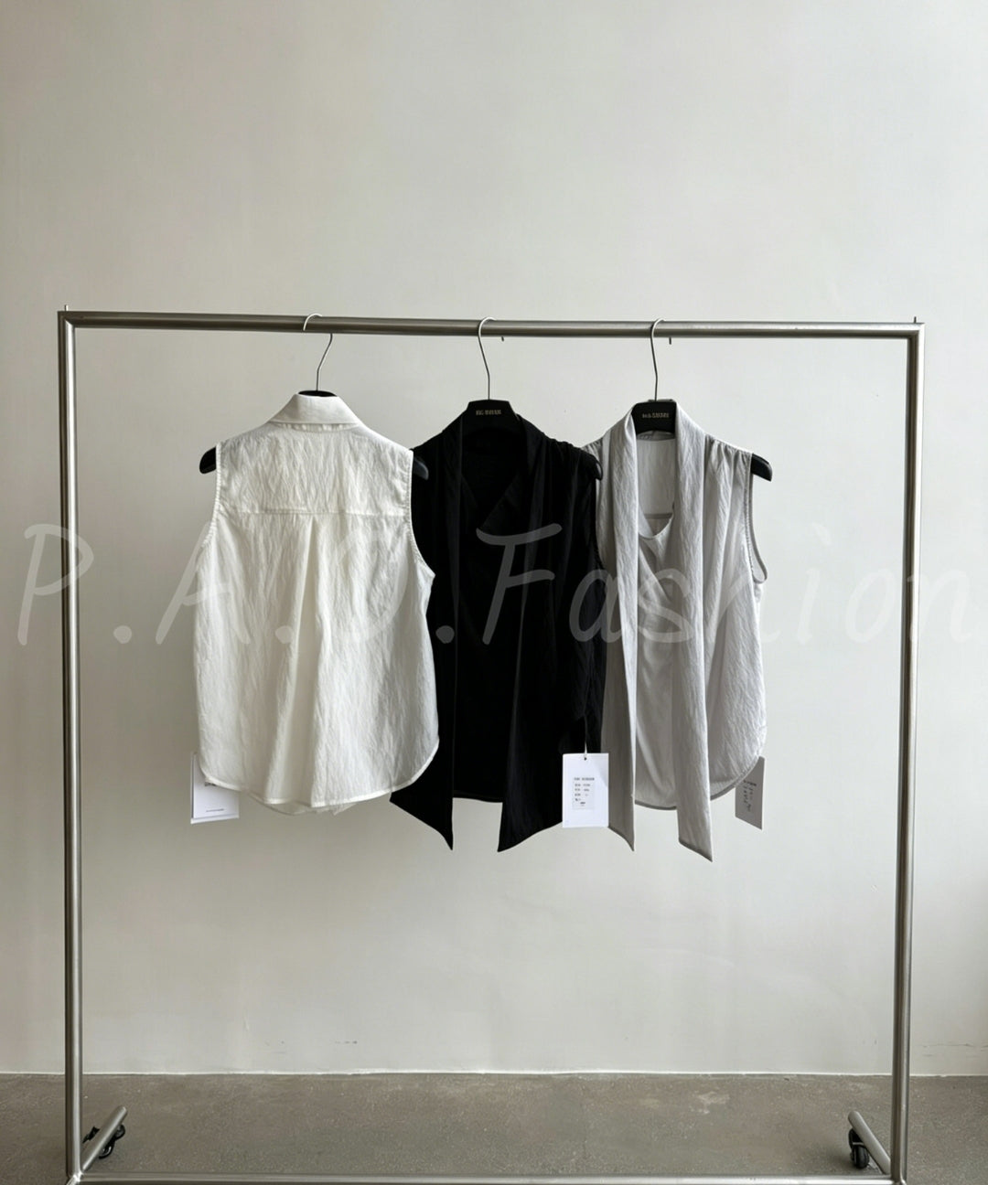 Cupro Scarf Tank Top