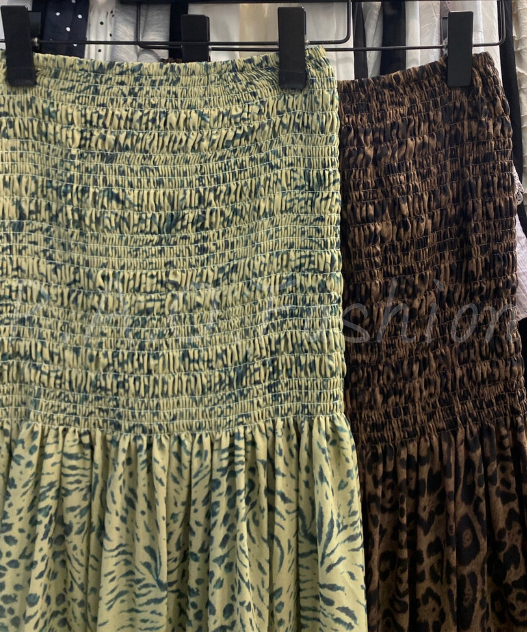 Leopard Print Tiered Ruffle Skirt[Available Now]
