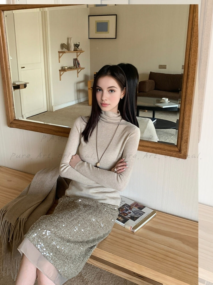 Luxe Aura Midi Skirt