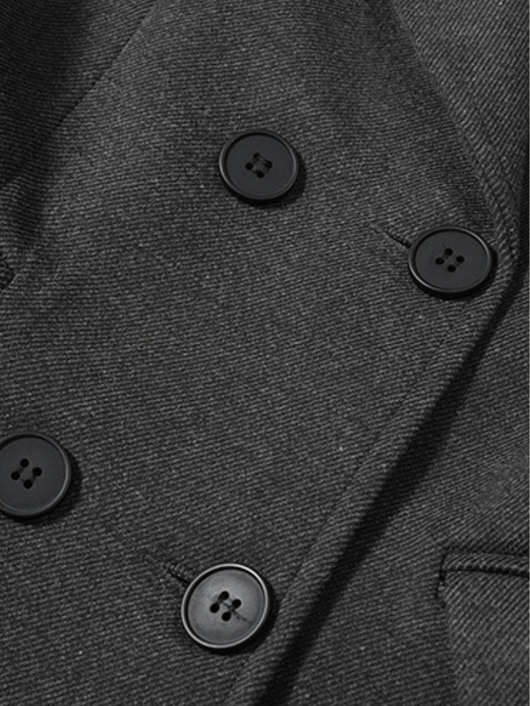 Hepburn-Inspired Belted Long Trench Coat