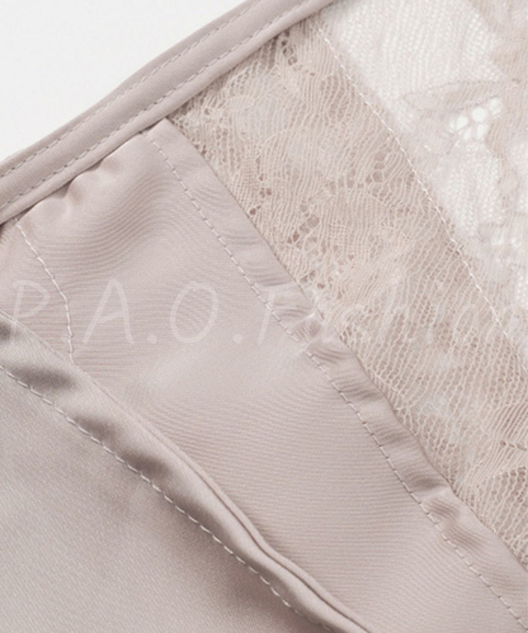 Lace Satin Halter Top