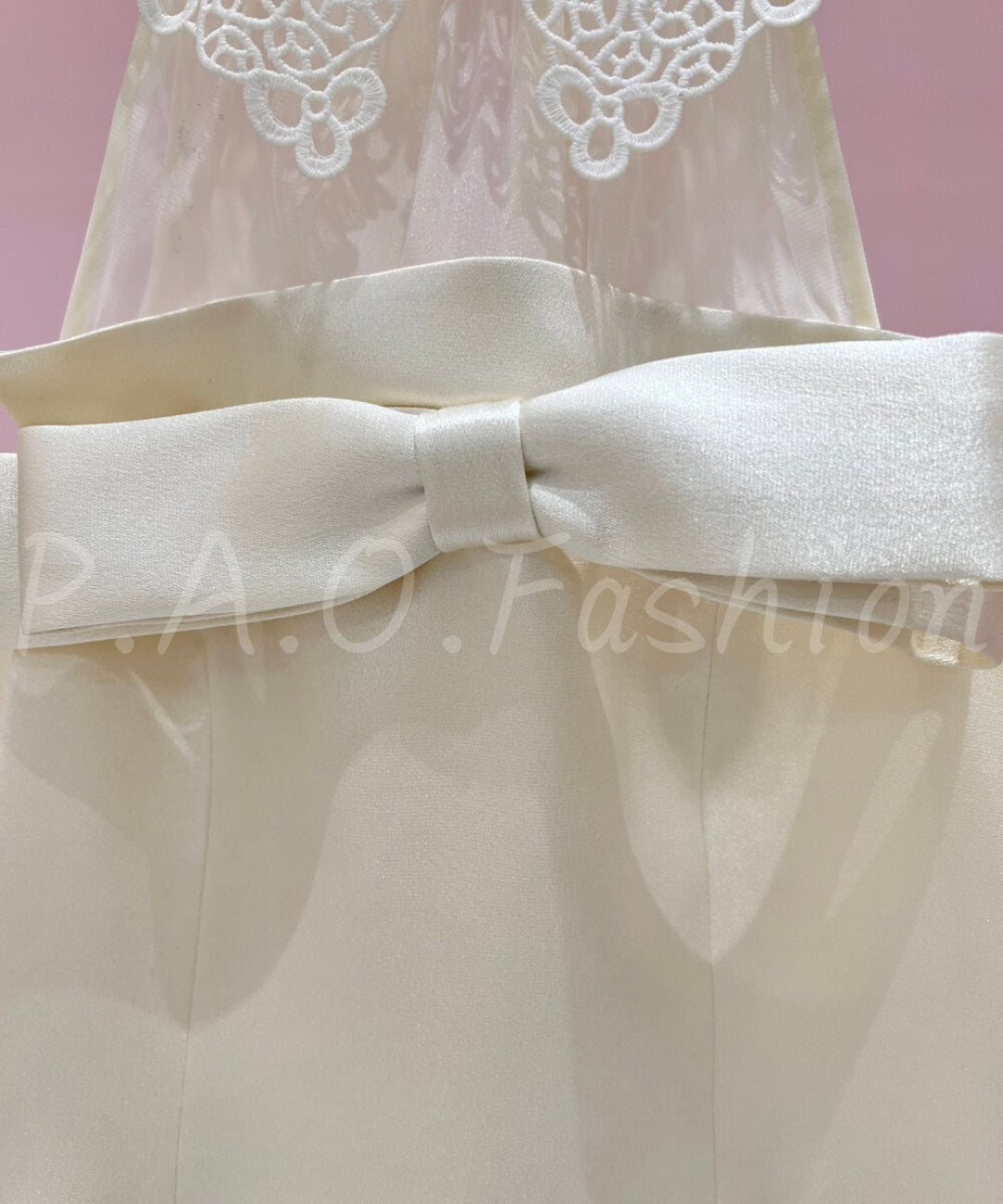 Jacquard Bow Strap Maxi Dress[Available Now]