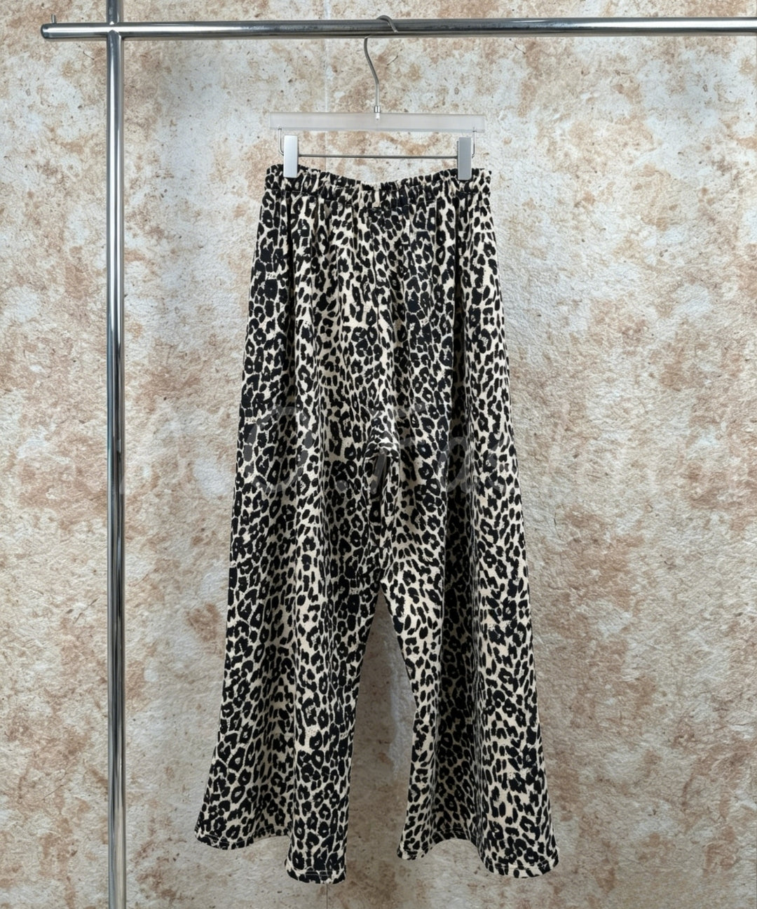 Leopard Print Bandeau Top & Wide-Leg Pants Set[Available Now]