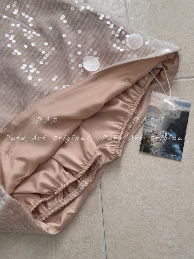 Sequin Embellished Two-Piece Set