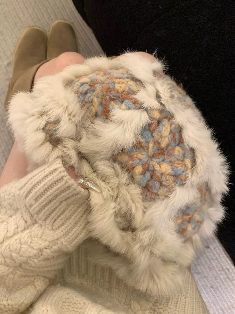 Thickened Warm Knit Bucket Hat