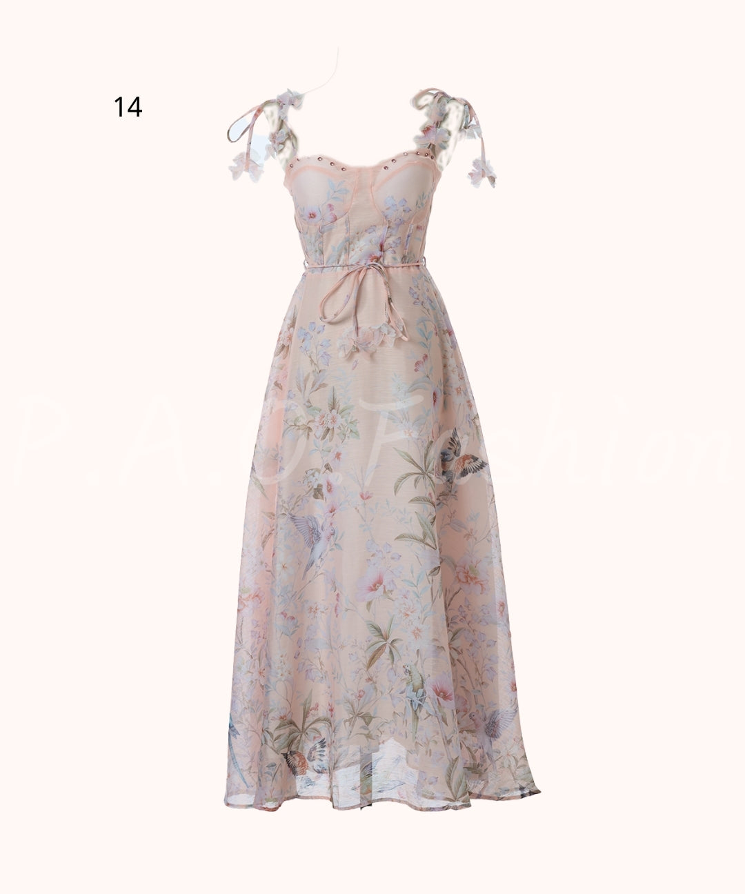 Floral Print Strap Maxi Dress[Available Now]