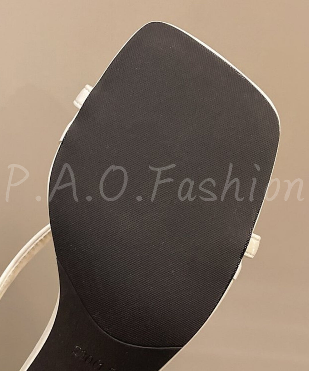 Square-Toe Thong Heeled Sandals