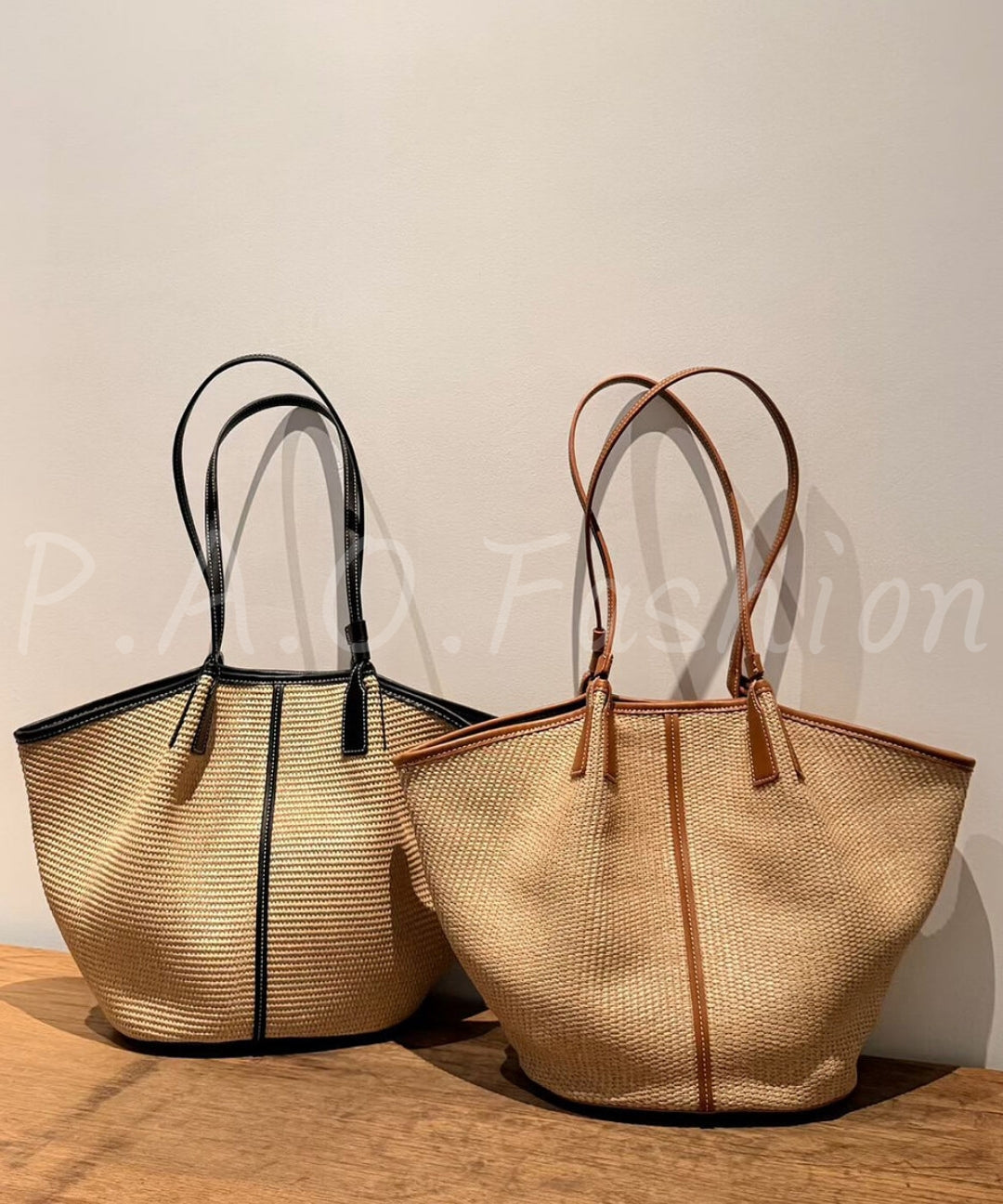 Raffia Woven Large Capacity Tote Bag