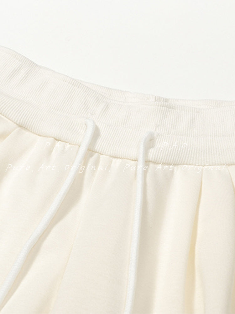 Asymmetric Waist-Snatched Wide-Leg Set